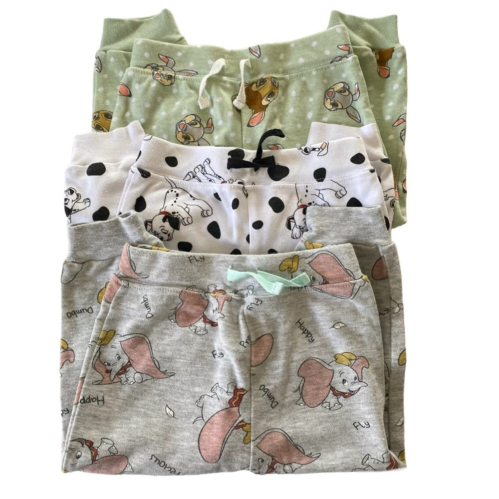 Disney Baby Joggers Bundle of 3 Size 18 Months Dumbo Bambi 101 Dalmations Unisex